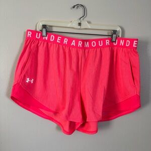 NWT Under Armour Pink Running Shorts - size XXL